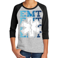 Vintage Emt Shirt, Emergency Medical Technician T Shirt Youth 3/4 Sleeve | Artistshot