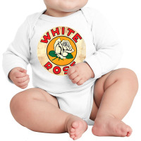 Vintage White Rose Gasoline Gas Pump Road Sign T Shirt Long Sleeve Baby Bodysuit | Artistshot