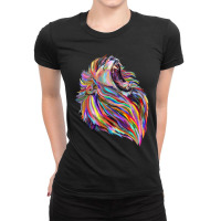 Roaring Regal Rainbow Lion Ladies Fitted T-shirt | Artistshot