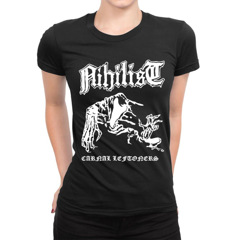 Nihilist Carnal Leftovers Entombed Unleashed Morbid Ladies Fitted T-Shirt by nbobatiga | Artistshot