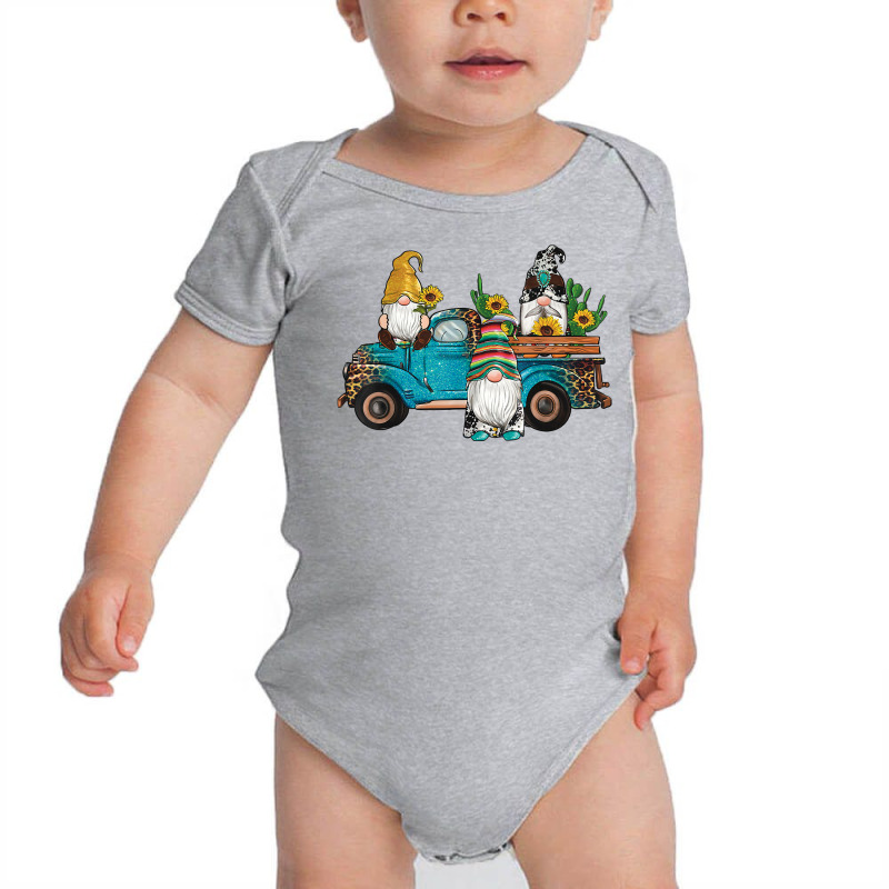 Western Gnomes Truck Sunflowers Cactus Gemstone Leopard T Shirt Baby Bodysuit | Artistshot