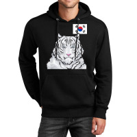 White Siberian Tiger South Korean Flag T Shirt Unisex Hoodie | Artistshot