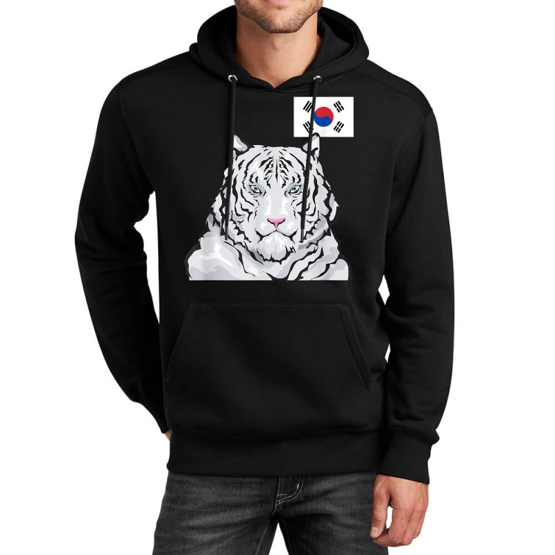 White Siberian Tiger South Korean Flag T Shirt Unisex Hoodie by weltzjharrasw | Artistshot