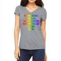 Pride My Milkshake Brings All The Boys To The Yard I'm Gay T Shirt Women's V-neck T-shirt | Artistshot