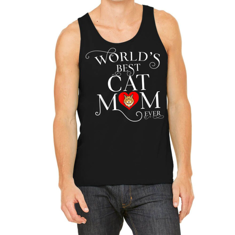 World's Best Maine Coon Cat Mom Ever Funny Cat T Shirt Tank Top by haylesfshiltsxd1 | Artistshot