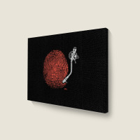 Dj Fingerprint Landscape Canvas Print | Artistshot