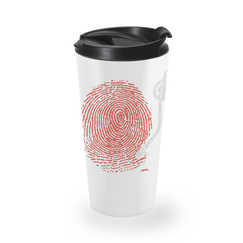 Dj Fingerprint Travel Mug by michaelnaher | Artistshot