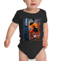 Courtland Sutton Football Paper Poster Broncos 2 Baby Bodysuit | Artistshot