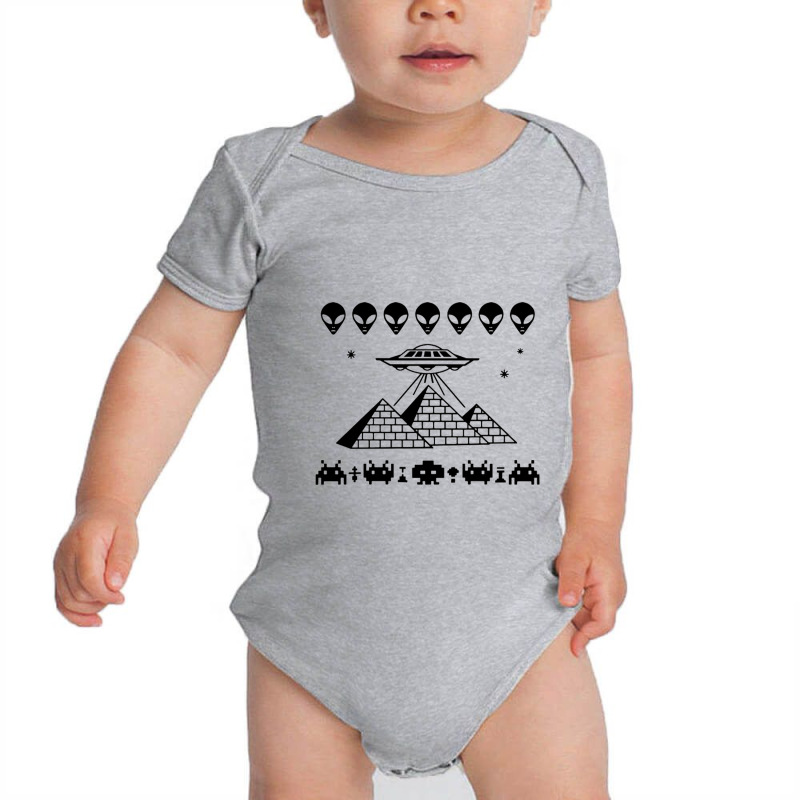 Pyramid T Shirt Ufo T Shirt Space Invaders T Shirt Area 51 Shirt Alien Baby Bodysuit by Gretchen Minnis | Artistshot