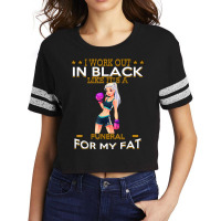 I Work Out In Black For My Funny Sarcastic T Shirt Scorecard Crop Tee | Artistshot