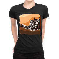 Old Camera T  Shirt Old Camera Sketch T  Shirt Ladies Fitted T-shirt | Artistshot