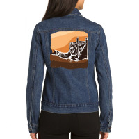 Old Camera T  Shirt Old Camera Sketch T  Shirt Ladies Denim Jacket | Artistshot