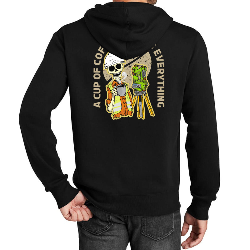 Surveyor And Coffee Unisex Hoodie by azmth | Artistshot