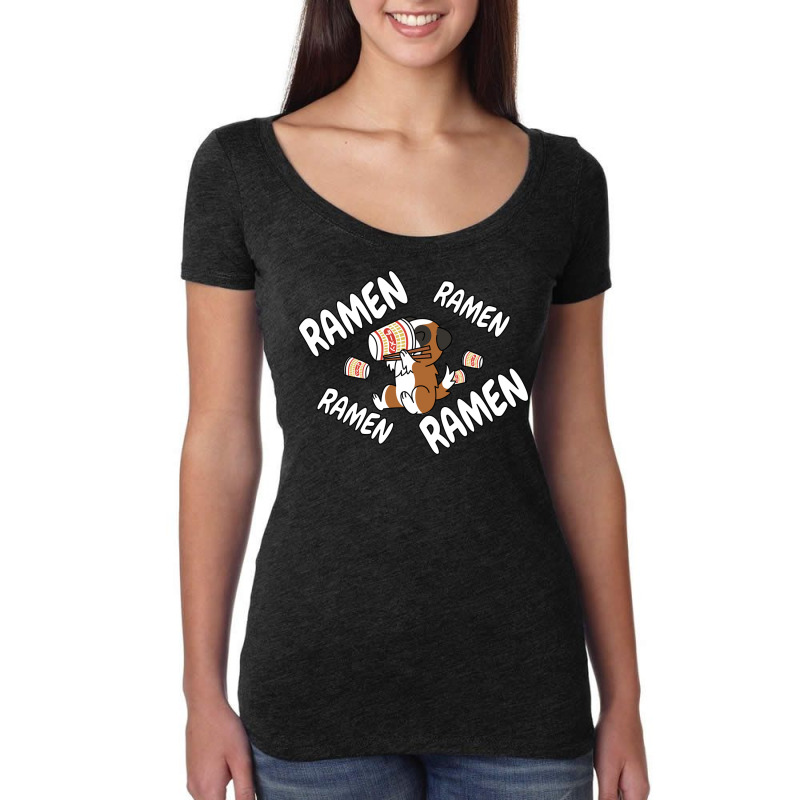 Instant Ramen Saint Bernard Women's Triblend Scoop T-shirt | Artistshot