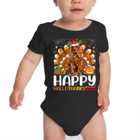 Cocker Spaniel Dog Halloween Christmas Happy Hallothanksmas T Shirt Baby Bodysuit | Artistshot