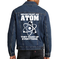 Funny Atom Art Men Women Stem Molecule Chemistry Teacher T Shirt Men Denim Jacket | Artistshot