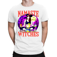 Namaste Witches Funny Pun Peacfeul Halloween T-shirt | Artistshot