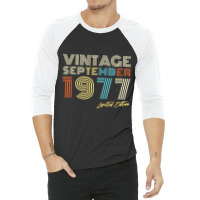 September 1977 Vintage Gift 3/4 Sleeve Shirt | Artistshot