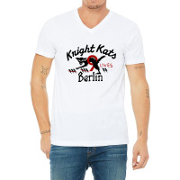 He Knight Kats Berlin 9 Lives Beige Johnson Motors Classic V-neck Tee | Artistshot