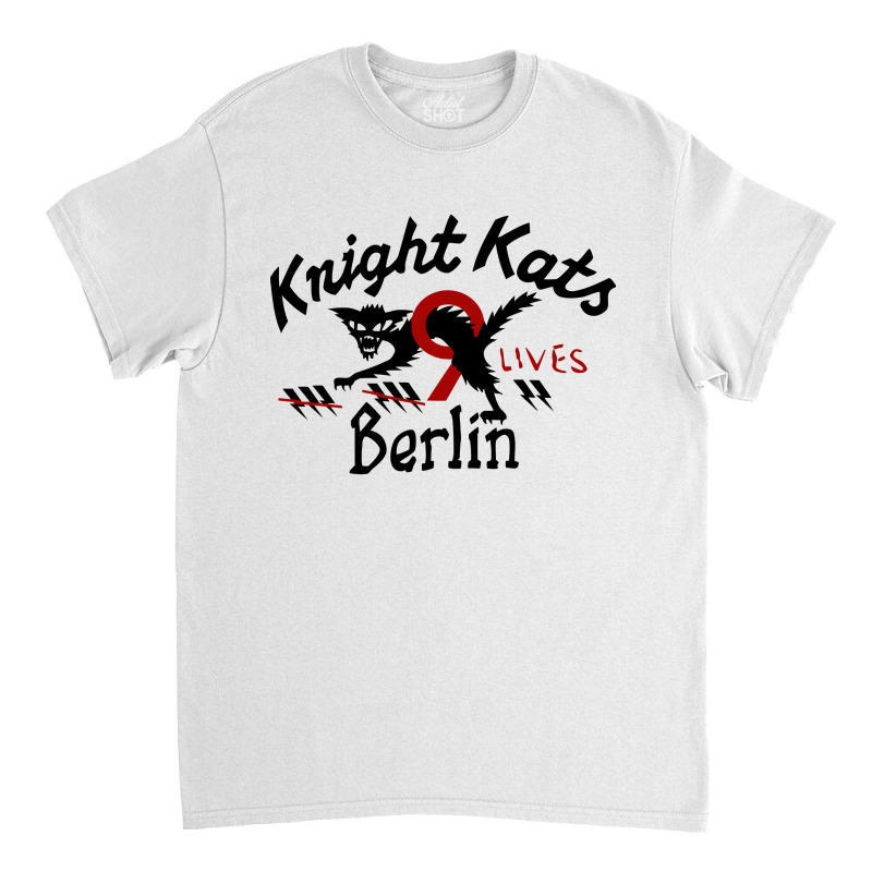 He Knight Kats Berlin 9 Lives Beige Johnson Motors Classic Classic T-shirt by DropShop | Artistshot