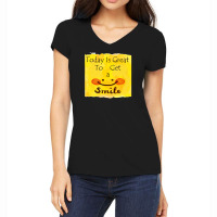 Smile Women's V-neck T-shirt | Artistshot