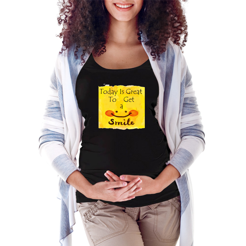 Smile Maternity Scoop Neck T-shirt by adir | Artistshot