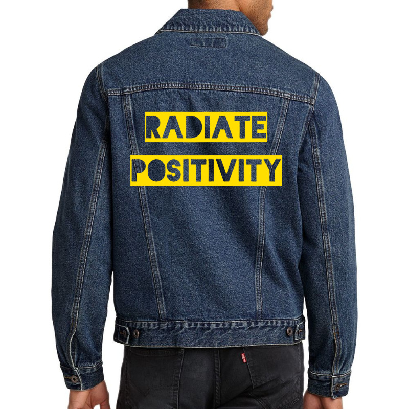 Radiate Positivity Men Denim Jacket | Artistshot