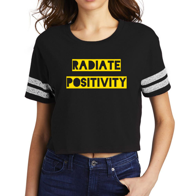 Radiate Positivity Scorecard Crop Tee | Artistshot