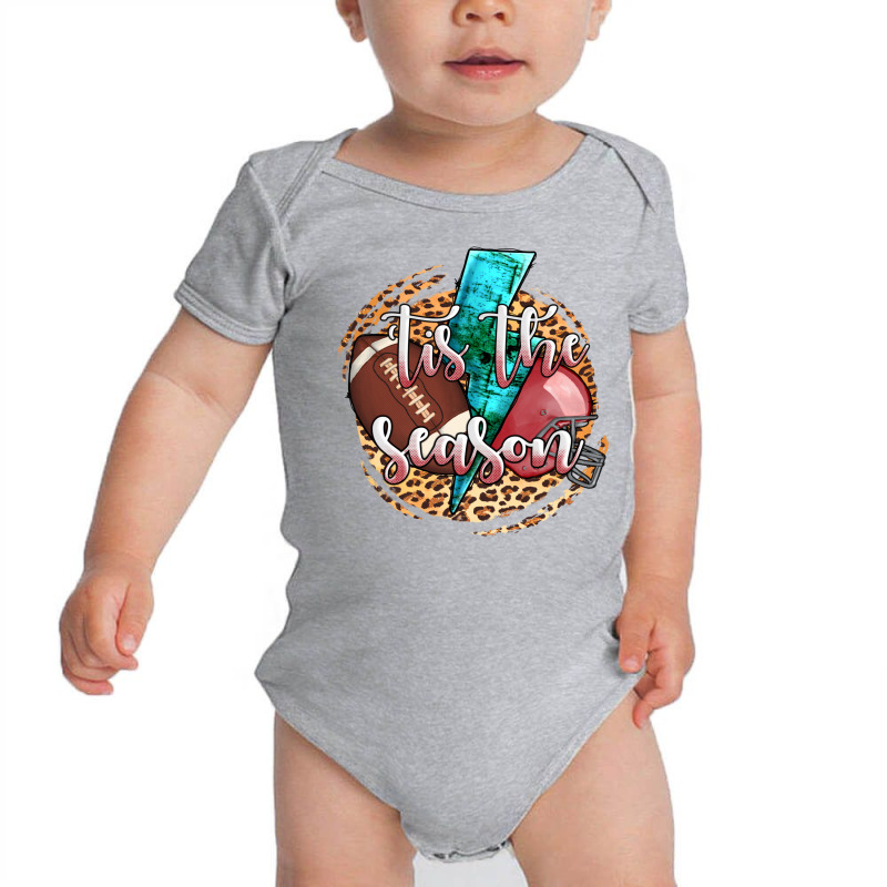 Tis The Season Football Helmet Baby Bodysuit by AdoDesignShop | Artistshot