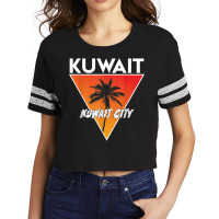 Kuwait With Sunny Colors T Shirt Scorecard Crop Tee | Artistshot