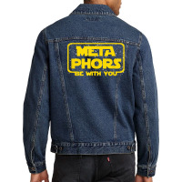 Metaphors Be With You Funny English Teacher Space T Shirt Men Denim Jacket | Artistshot