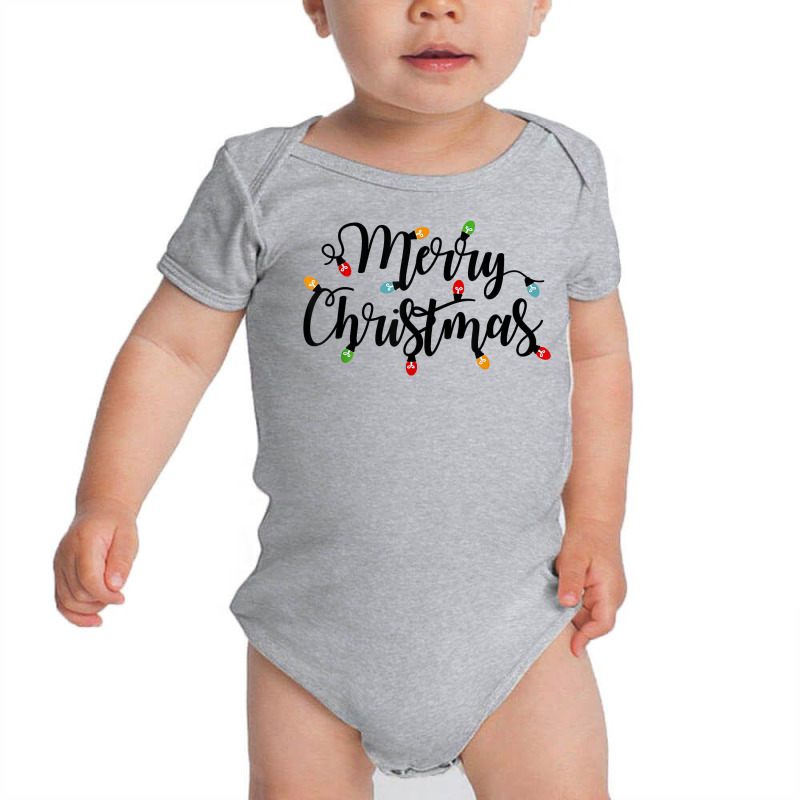 Merry Christmas Xmas Snow Holiday Santa Face Light Up T Shirt Baby Bodysuit by muhrlycogant3h | Artistshot