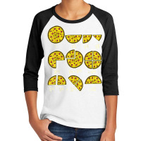 Pizza Salami Cheese Quick Math Fractions Math Teachers T Shirt Youth 3/4 Sleeve | Artistshot