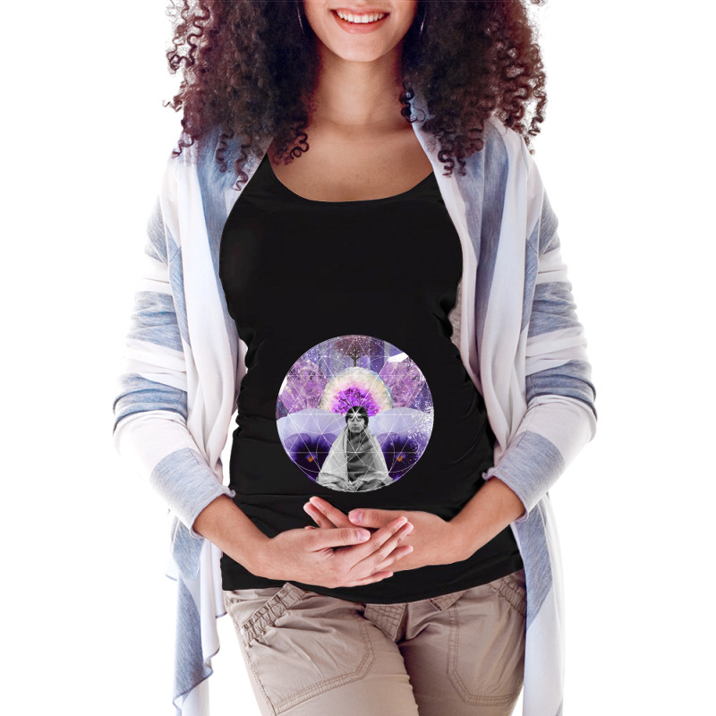 Mother Sacred Geometry Circle   Divine Feminine Maternity Scoop Neck T-shirt by dinginsenter | Artistshot