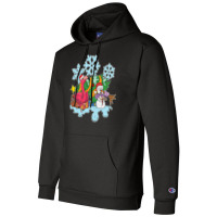 Flamingo Tropical Christmas Zoo Animal Exotic Bird Snowman Snowflake F Champion Hoodie | Artistshot