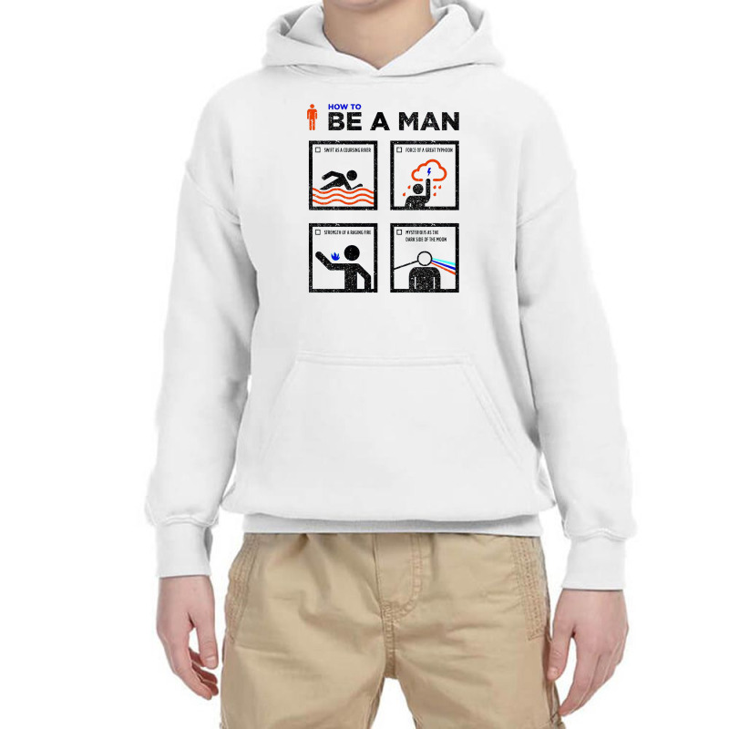 How To Be Good Man Youth Hoodie | Artistshot