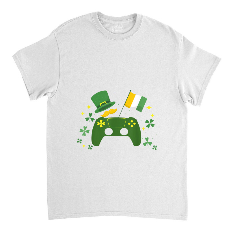 Irish Video Game Controller St Patricks Day Gamer Boys Girls Classic T-shirt by raszmzdu | Artistshot