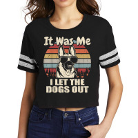 It Was Me I Let The Dogs Out Belgian Malinois Lover T Shirt Scorecard Crop Tee | Artistshot