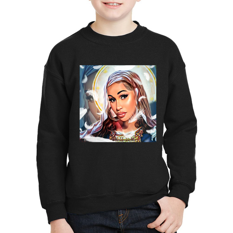 Saint Roman Painting   Divine Feminine Youth Sweatshirt by dinginsenter | Artistshot