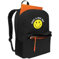 Retro Have A Nice Day Smile Happy Face Backpack | Artistshot