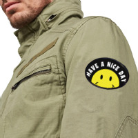 Retro Have A Nice Day Smile Happy Face Oval Patch | Artistshot