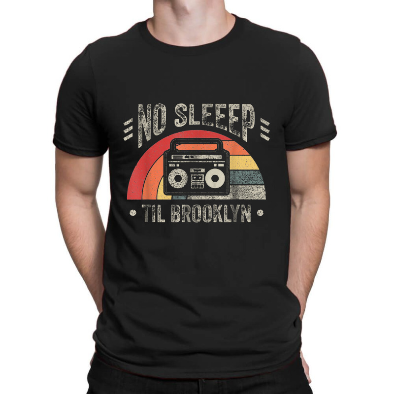 Retro No Sleep Til Brooklyn Old School Portable Stereo T-shirt | Artistshot