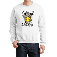 Softball Grammy Leopard Game Day Softball Lover Mothers Day Crewneck Sweatshirt | Artistshot