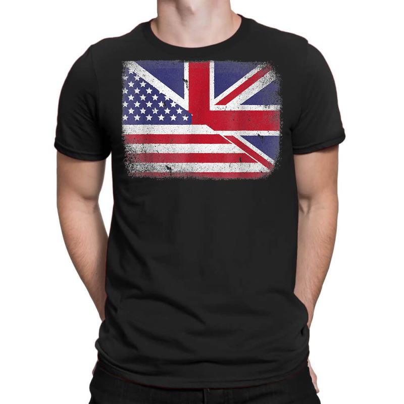 British American Flag Great Britain T Shirt T-shirt | Artistshot