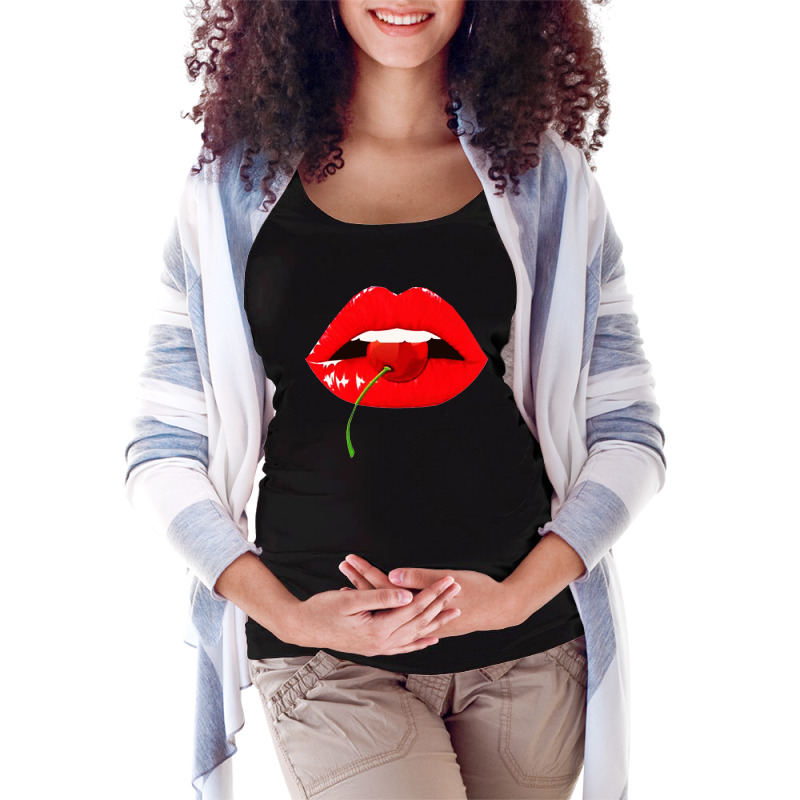 Lip Maternity Scoop Neck T-shirt | Artistshot