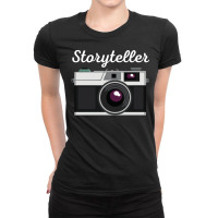 Photographer T  Shirt Storyteller Camera Photography T  Shirt Ladies Fitted T-shirt | Artistshot