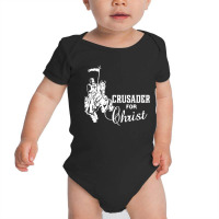 Vintage Crusader For Christ Baby Bodysuit | Artistshot