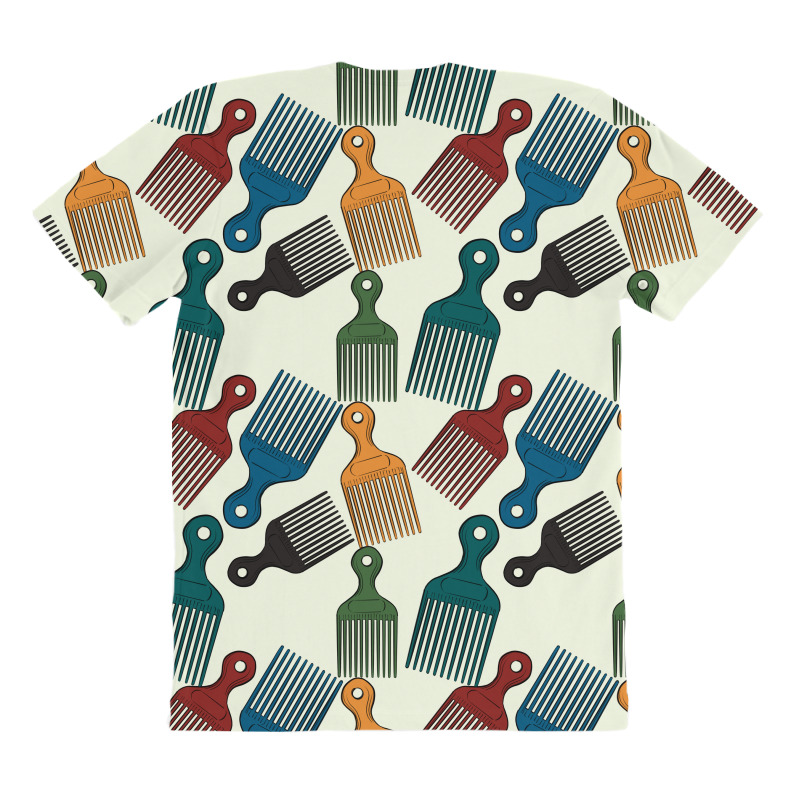 Afro Combs Seamless Patterns All Over Women's T-shirt | Artistshot