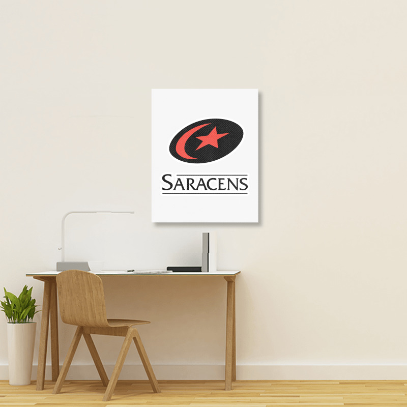 Football Saracens Fc Portrait Canvas Print | Artistshot