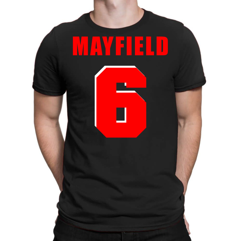 Custom Baker Mayfield New Jersey Number T-shirt By Hot Design